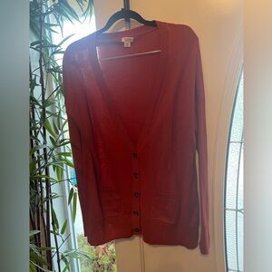 Rust button-down cardigan by Mossimo XXL